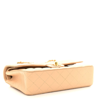 Chanel Caviar Quilted Medium Double Flap Beige 4 of 10