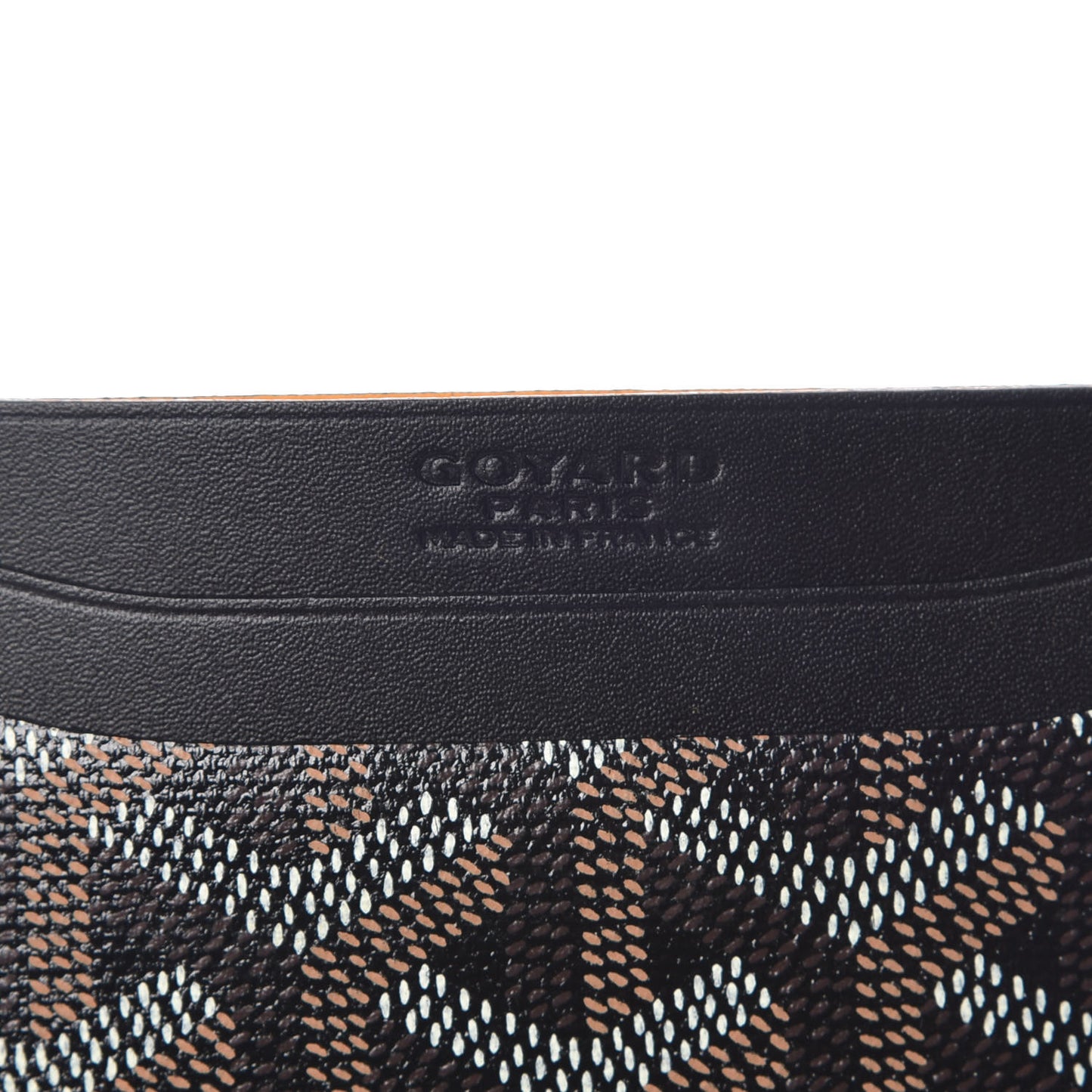 Goyardine Saint Sulpice Card Holder Black