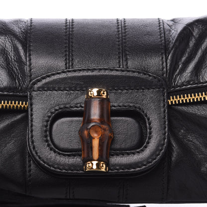 Gucci Calfskin Lucy Folded Clutch Black 10 of 10
