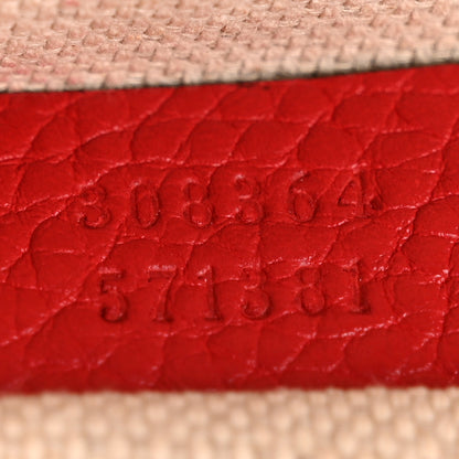 Gucci Pebbled Calfskin Small Soho Disco Bag Tabasco Red 7 of 12