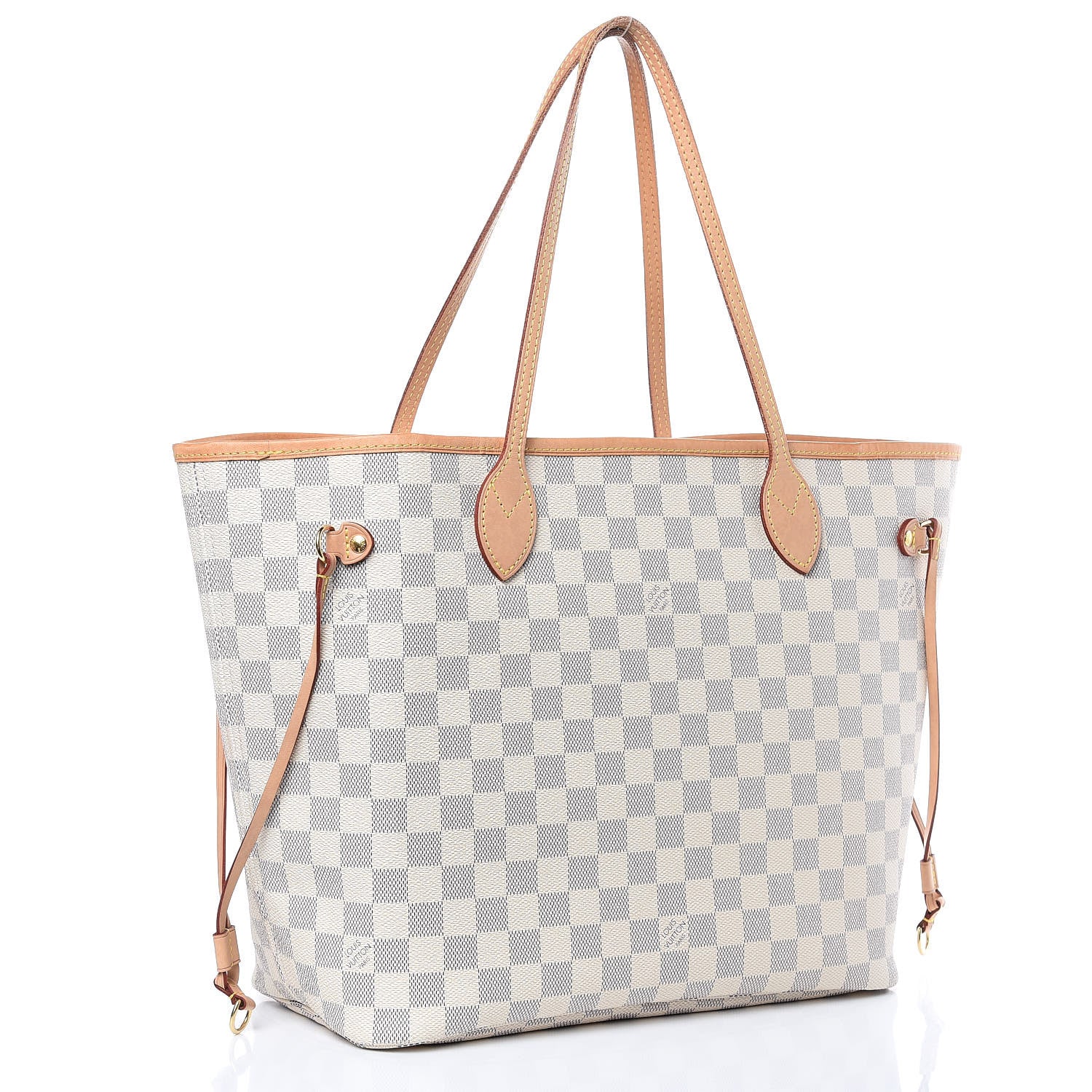 Louis Vuitton Damier Azur Neo Neverfull MM Rose Ballerine 3 of 16