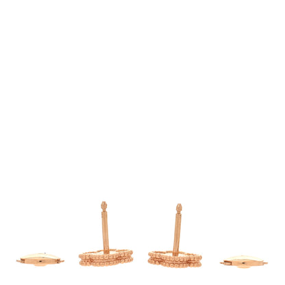 Van Cleef & Arpels 18K Rose Gold Sweet Alhambra Earrings 3 of 5