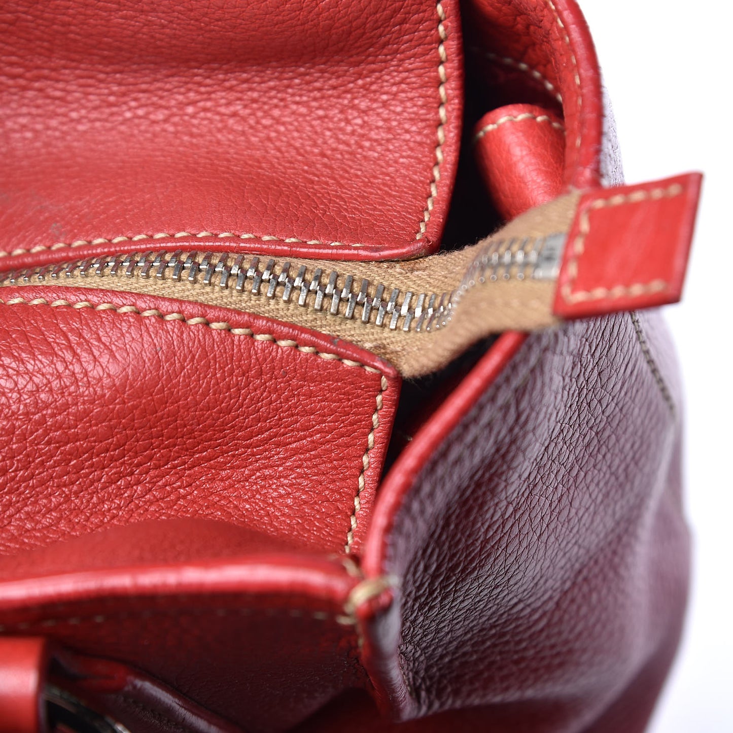 Vitello Daino Rope Mini Tote Rosso