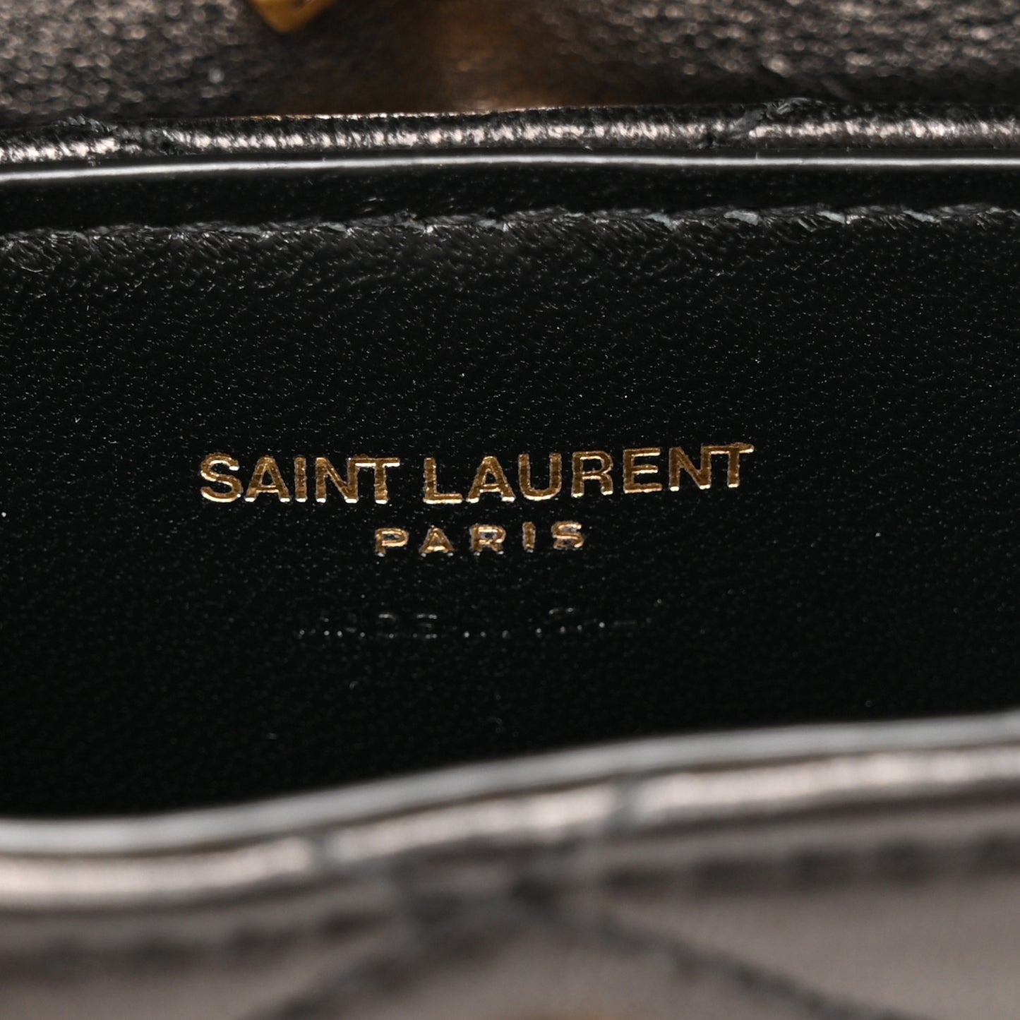 Lambskin Matelasse Monogram June Box Bag Charm Black
