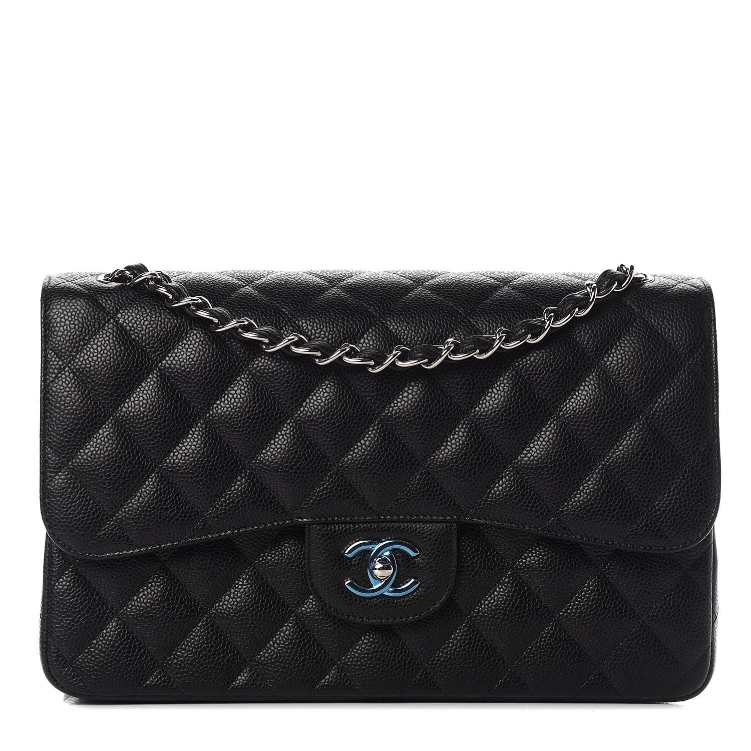 Chanel Caviar Quilted Jumbo Double Flap Black 1 of 12