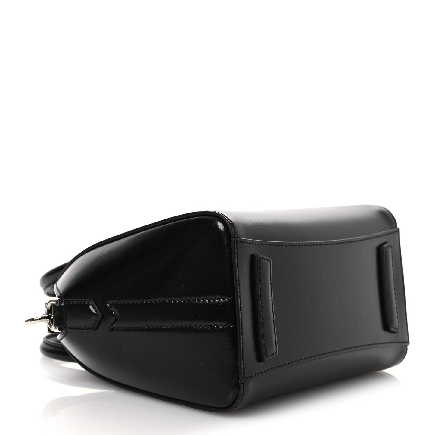 Shiny Lord Calfskin Mini Antigona Black