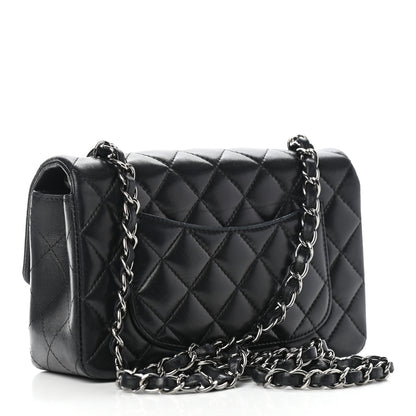 Chanel Lambskin Quilted Mini Rectangular Flap Black 2 of 6