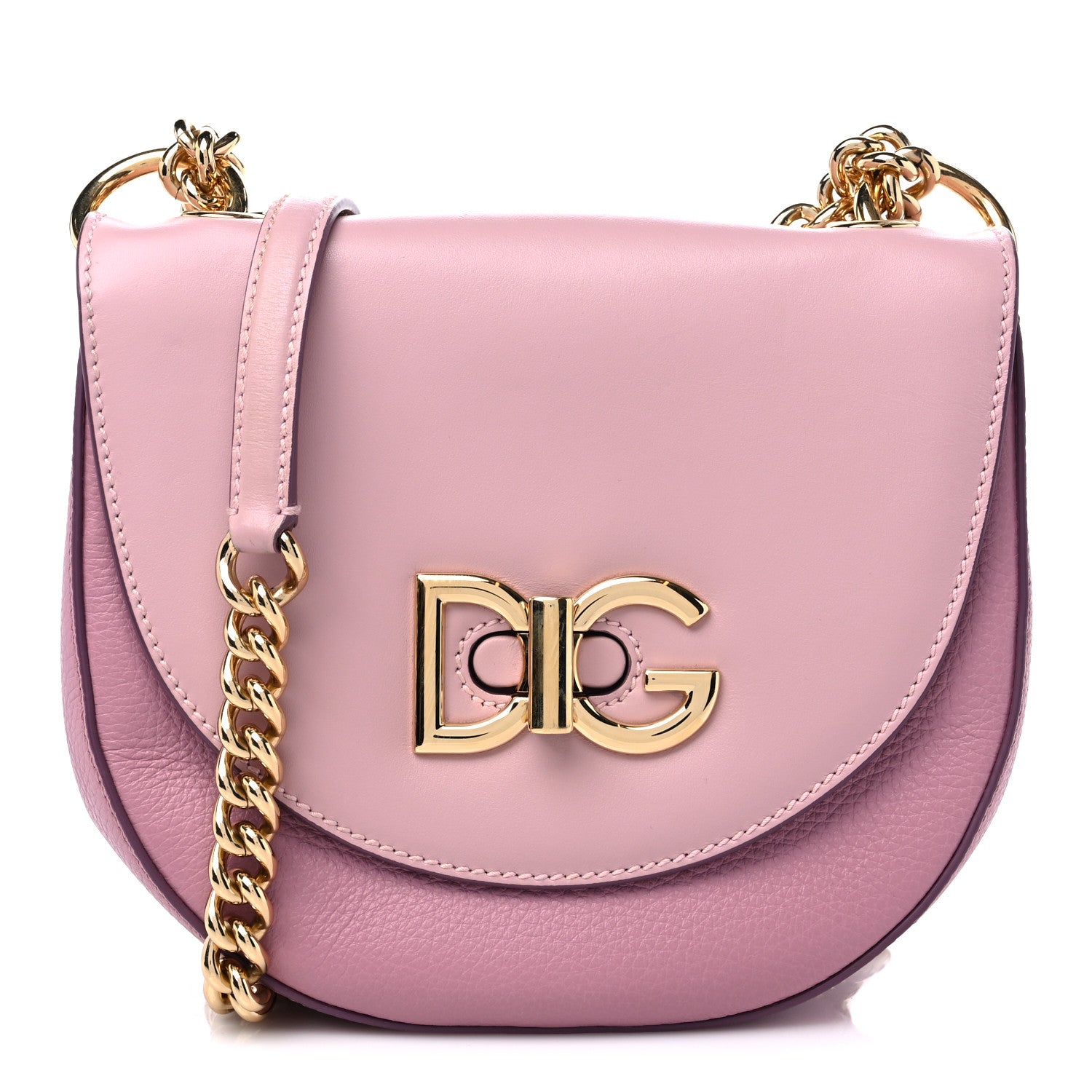 Dolce & Gabbana Calfskin Media Wifi Shoulder Bag Pink 1 of 7