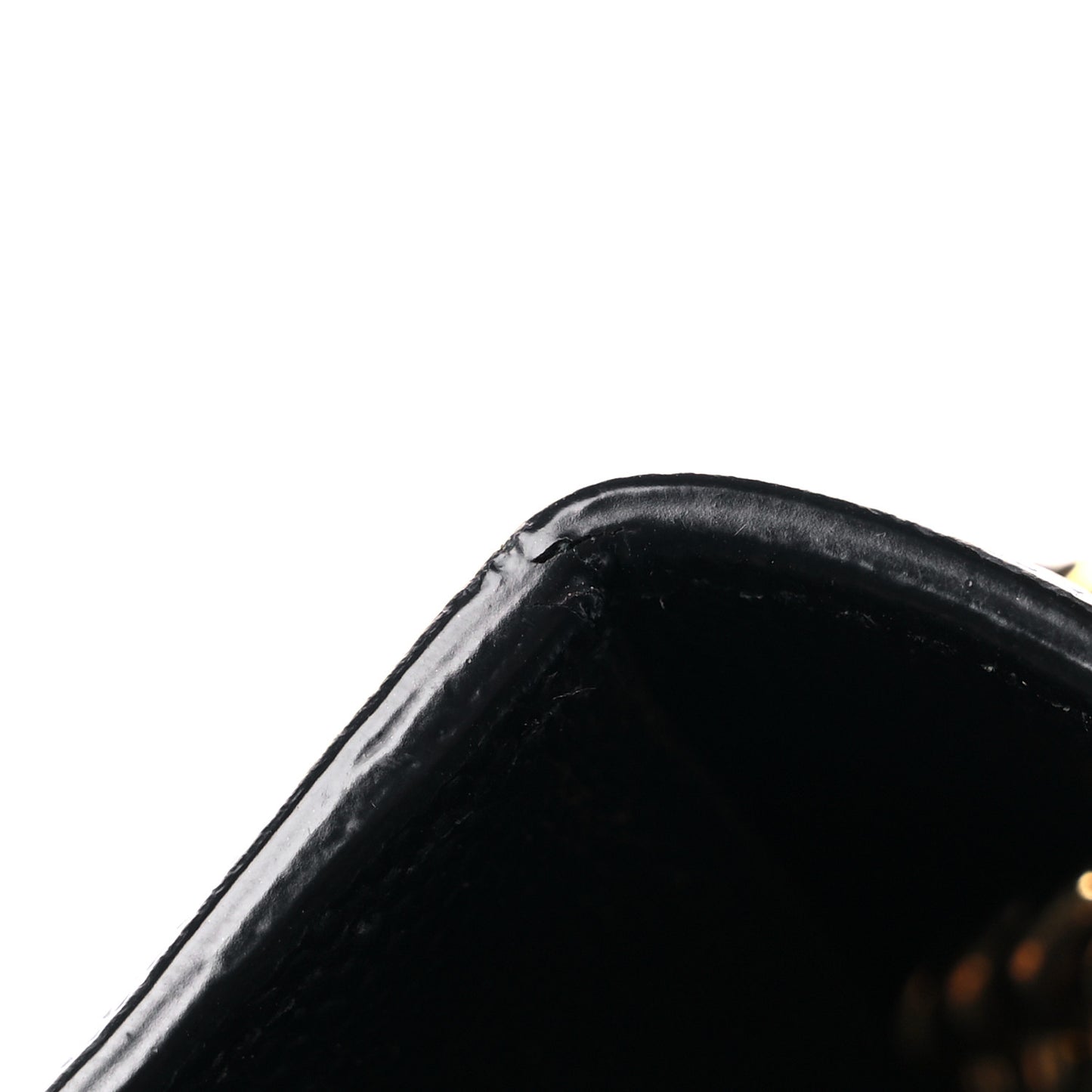 Grain De Poudre Medium Monogram Kate Satchel Black