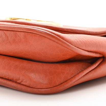 Gucci Pebbled Calfskin Small 1973 Chain Shoulder Bag Orange 10 of 10