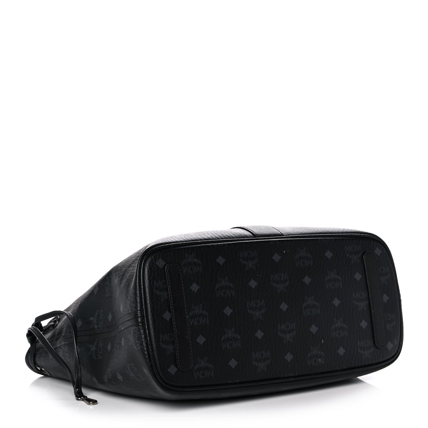 MCM Visetos Medium Liz Reversible Shopper Tote Black 4 of 14