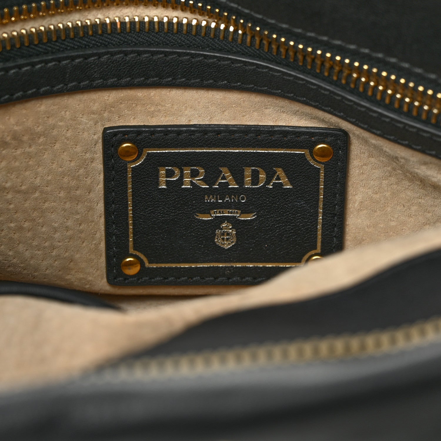 Prada Soft Calf Shopping Satchel Black 6 of 20