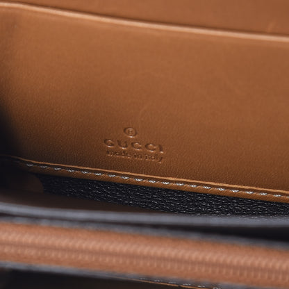 Gucci Monogram Heart Zip Around Wallet Wristlet Metallic Bronze 6 of 11