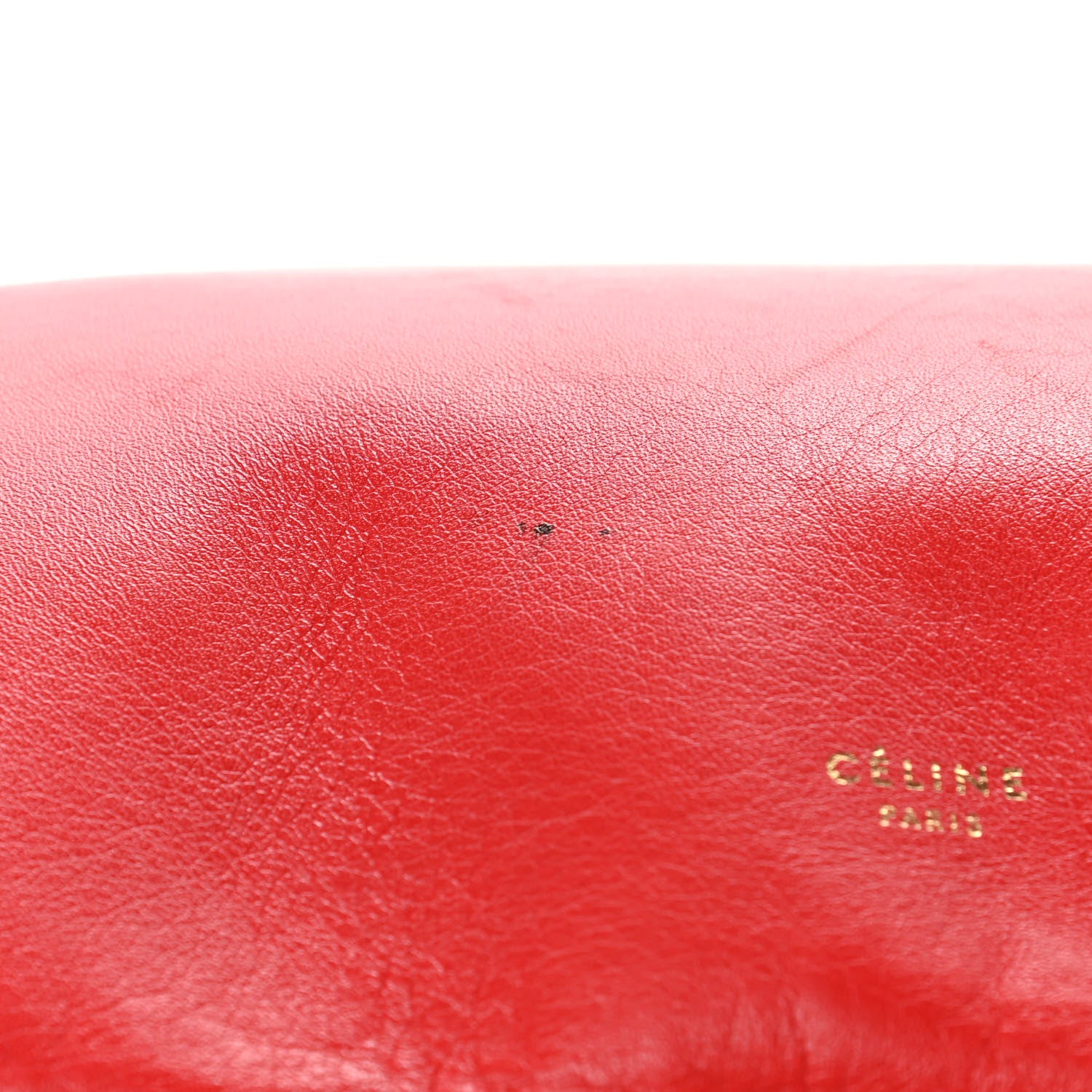 Celine Lambskin Medium With Knots Tote Red 5 of 6