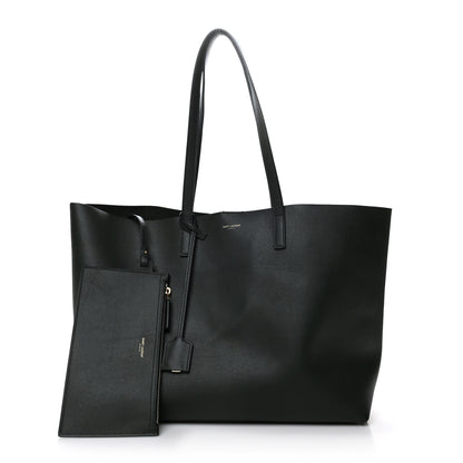 Saint Laurent Calfskin Large Shopping Tote Dark Green 1 of 13