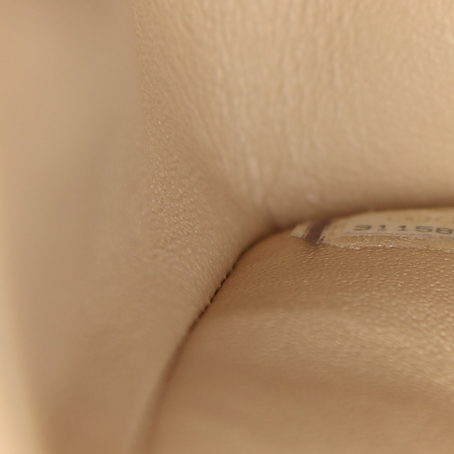 Caviar Quilted Medium Double Flap Beige
