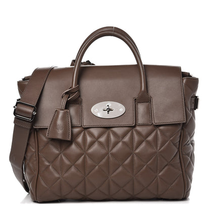 Mulberry Nappa Quilted Medium Cara Delevingne Convertible Satchel Brown 1 of 8
