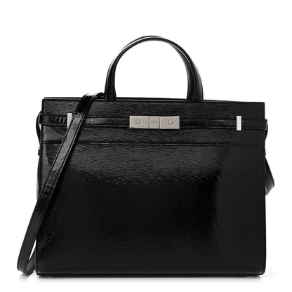 Saint Laurent Patent Small Manhattan Shopper Tote Black 1 of 9