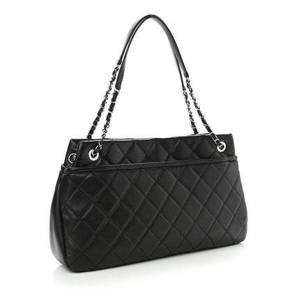 Chanel Caviar Quilted CC Timeless Soft Tote Black 3 of 10