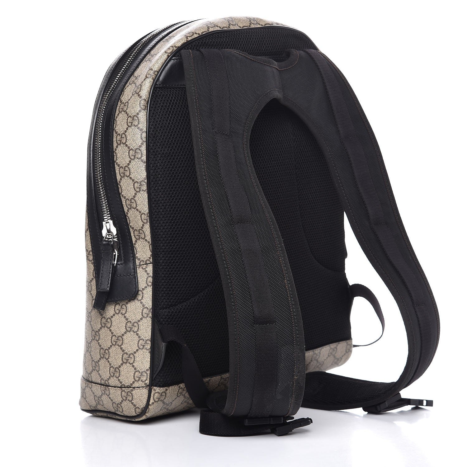 Gucci GG Supreme Monogram Web Dome Backpack Black 3 of 8