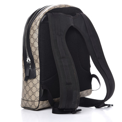 Gucci GG Supreme Monogram Web Dome Backpack Black 3 of 8