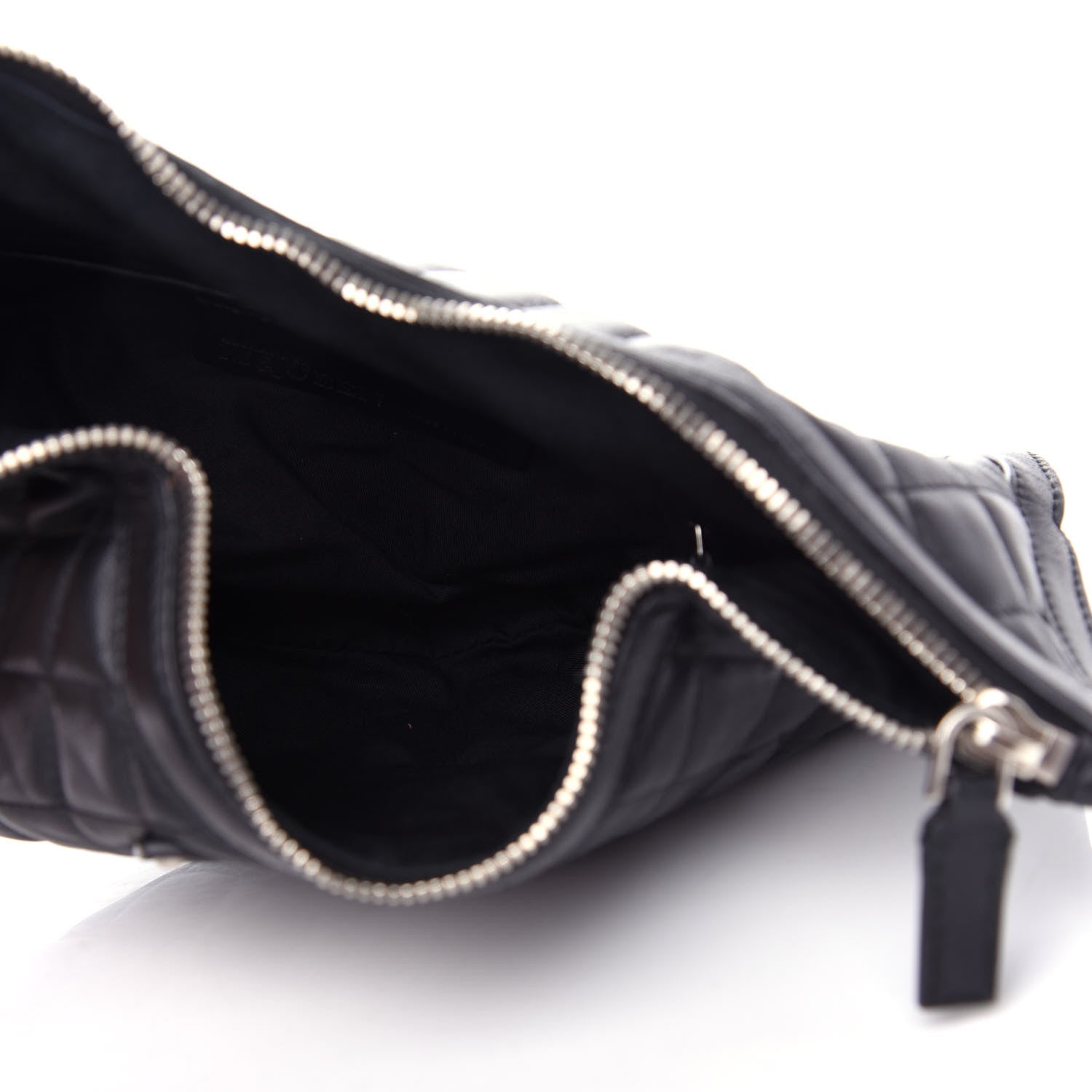 Alexander McQueen Lambskin Quilted De Manta Clutch Black 5 of 7