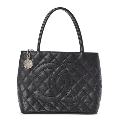 Chanel Caviar Quilted Medallion Tote Black 1 of 10