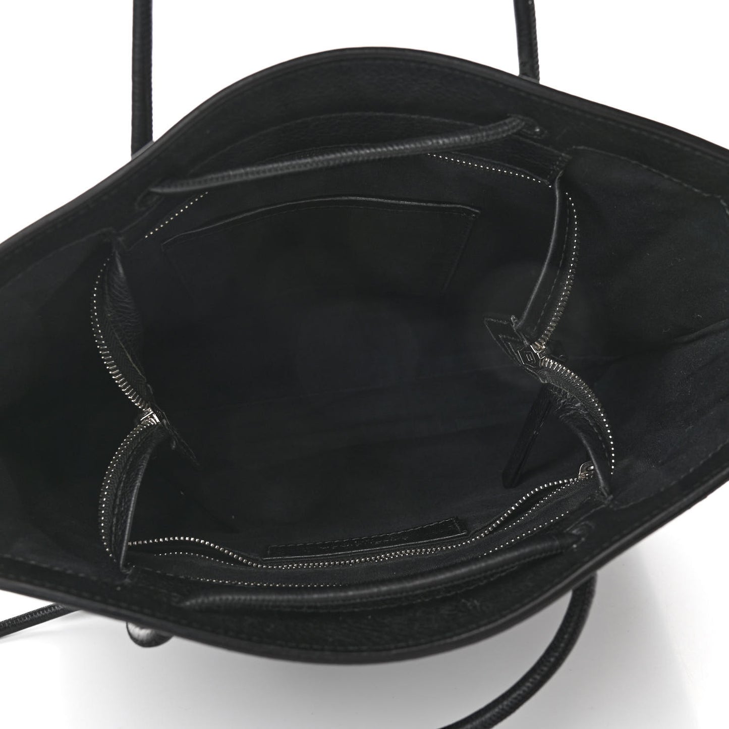 Calfskin Logo Small Shopping Black