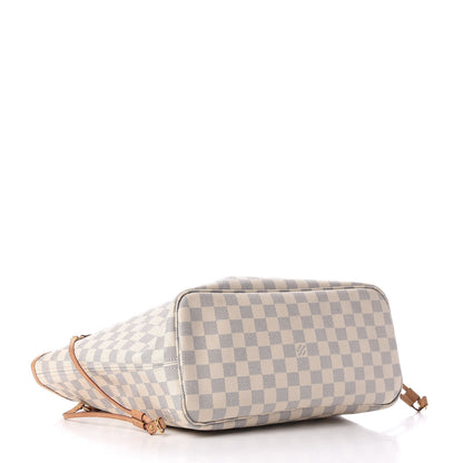 Louis Vuitton Damier Azur Neo Neverfull MM Rose Ballerine 4 of 14