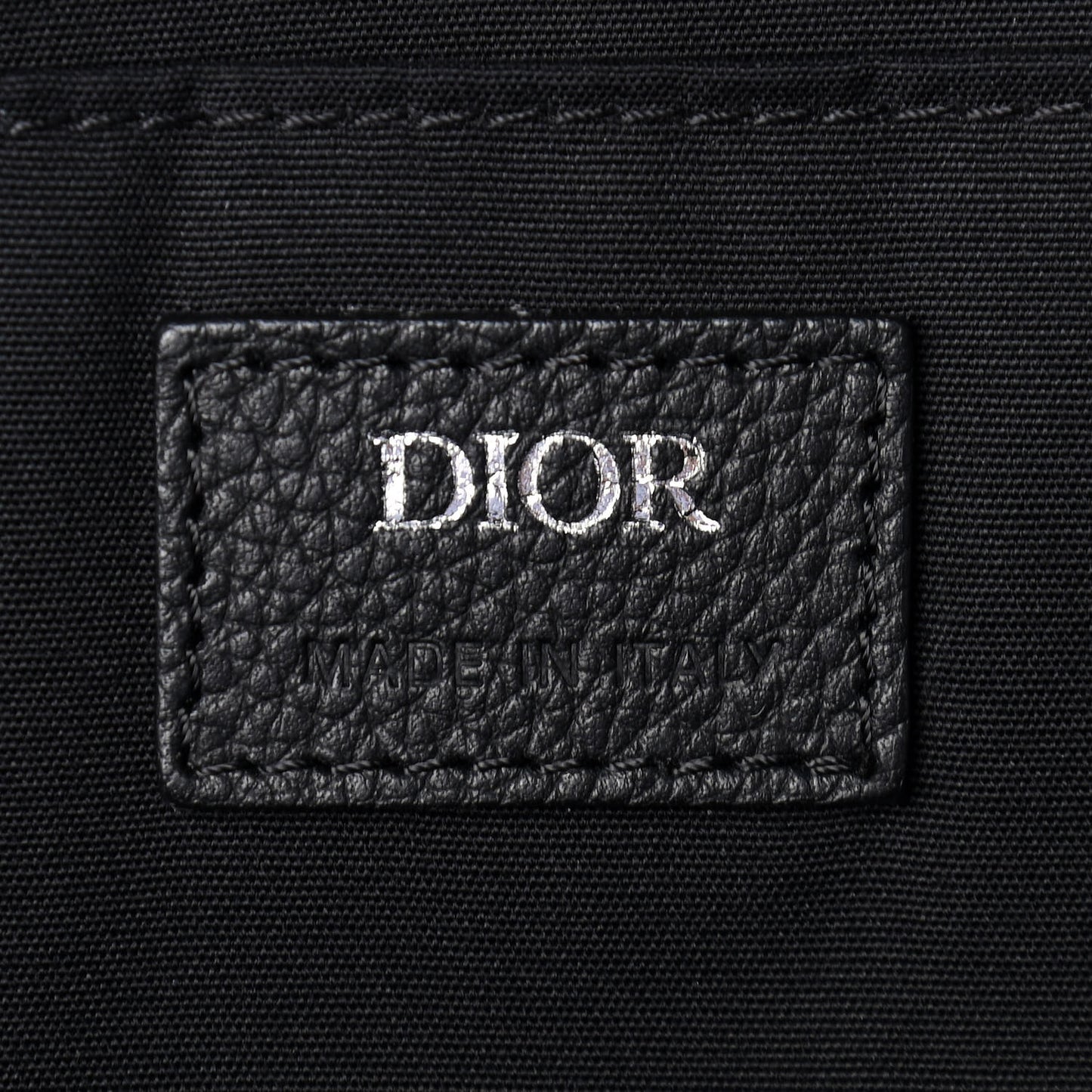 Oblique Calfskin Rider Backpack Black