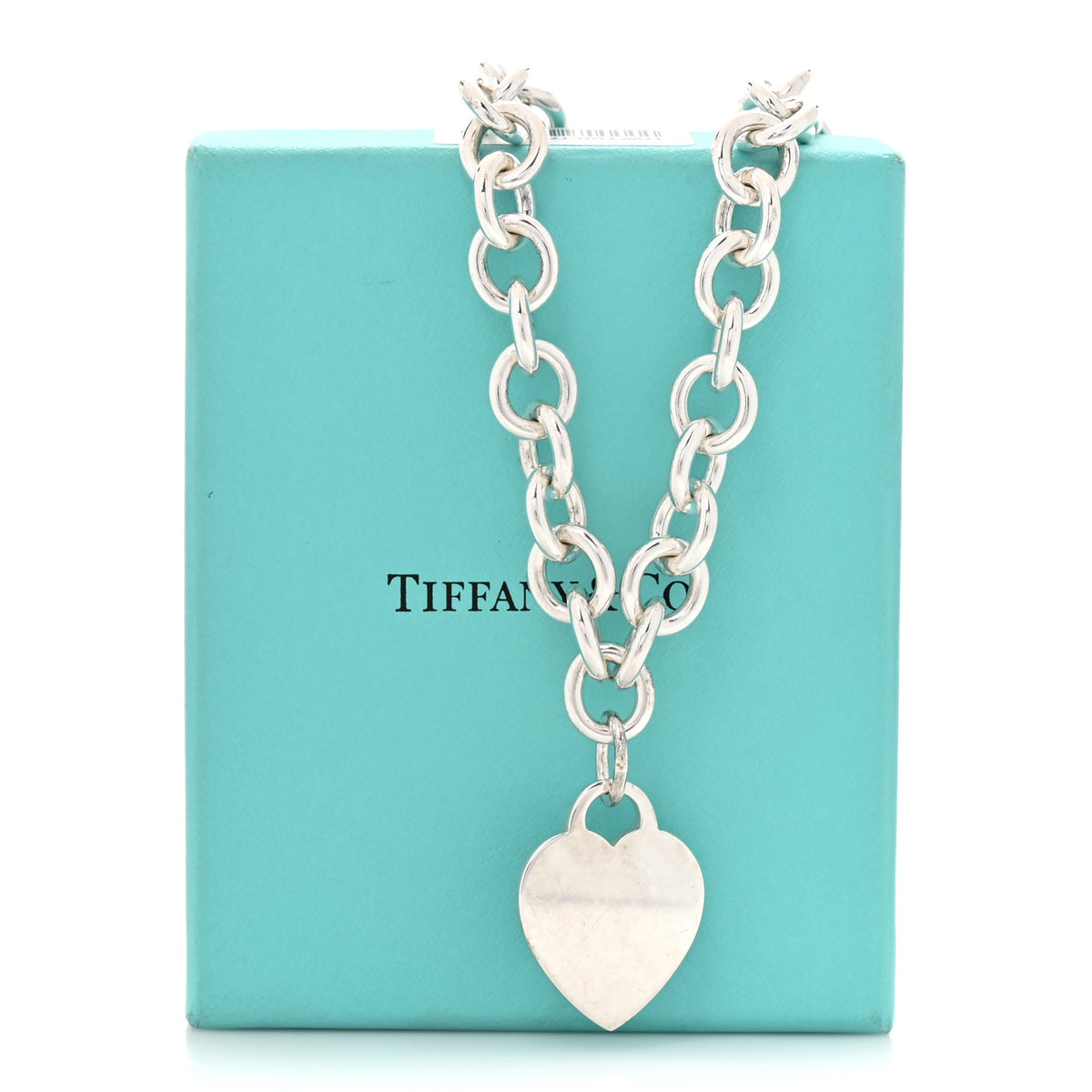 Tiffany Sterling Silver Heart Tag Necklace 6 of 6