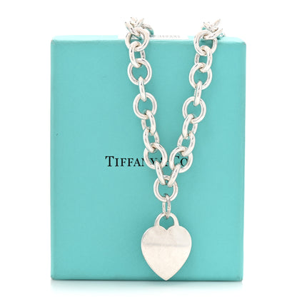 Tiffany Sterling Silver Heart Tag Necklace 6 of 6