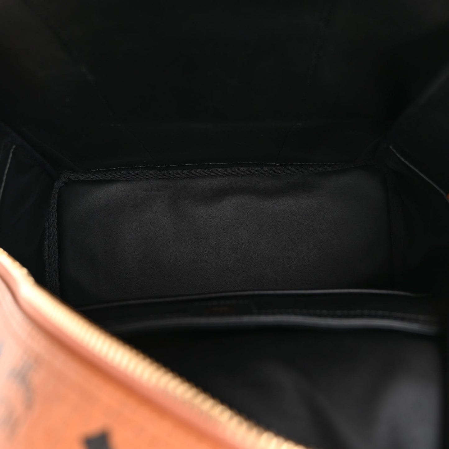 Visetos Studded Small Studded Logo Stripe Backpack Cognac