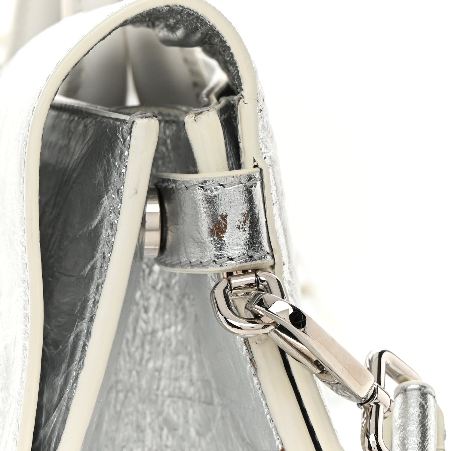 Christian Dior Metallic Calfskin Medium Diorever Flap Silver 14 of 16