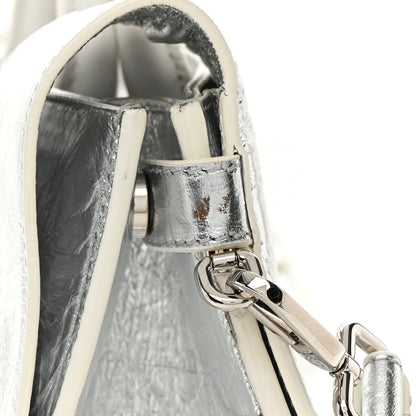 Christian Dior Metallic Calfskin Medium Diorever Flap Silver 14 of 16