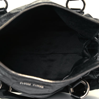 Miu Miu Vitello Lux Mini Bow Bag Black 5 of 9