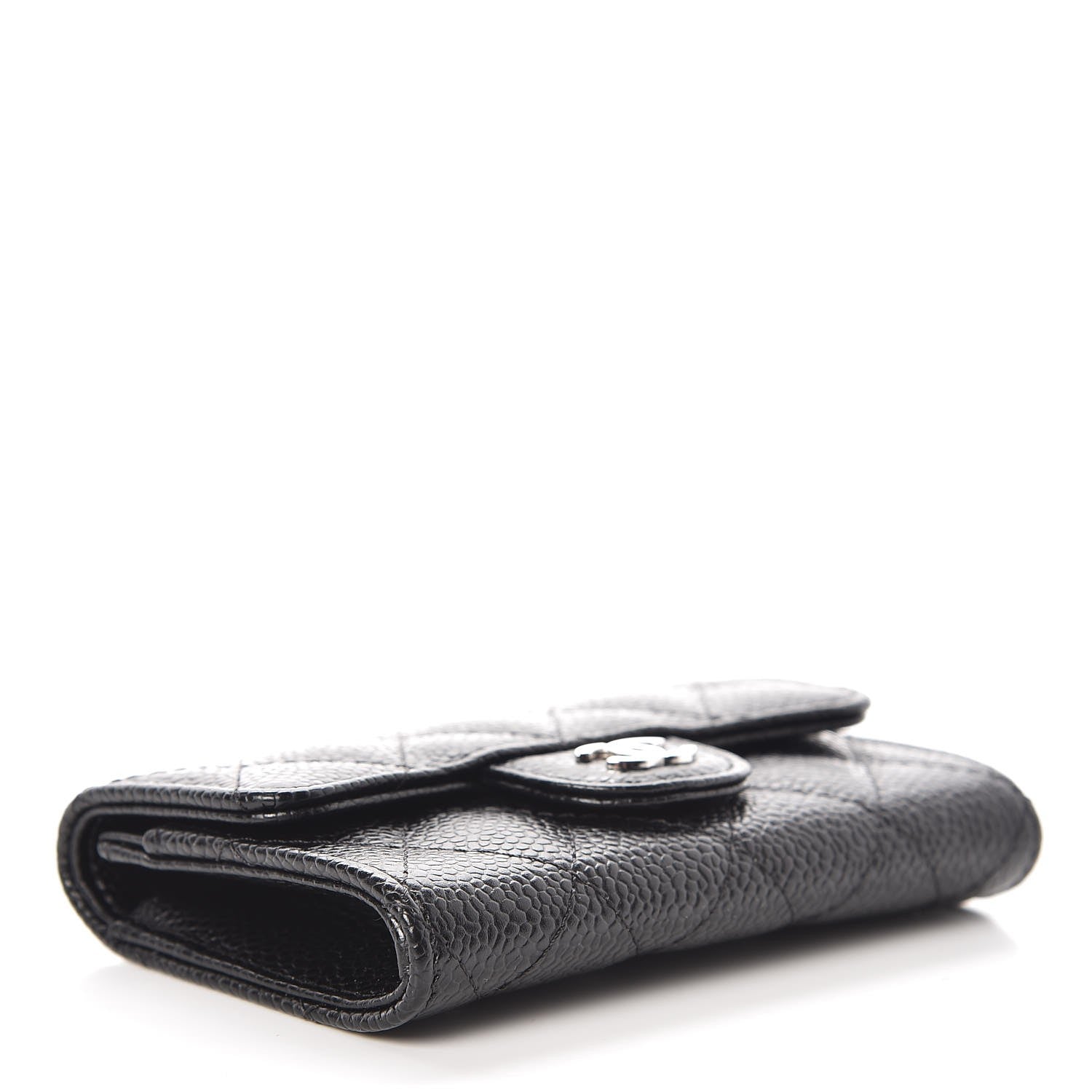 Chanel Caviar Quilted Flap Card Holder Black 4 of 9