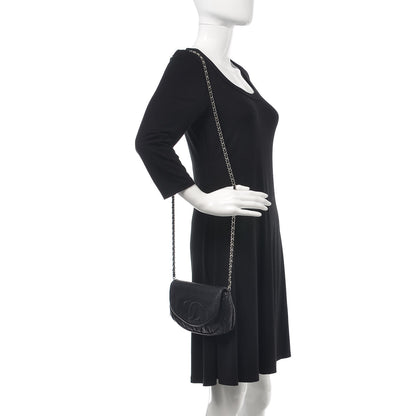 Chanel Caviar Half Moon Wallet On Chain WOC Black 2 of 15