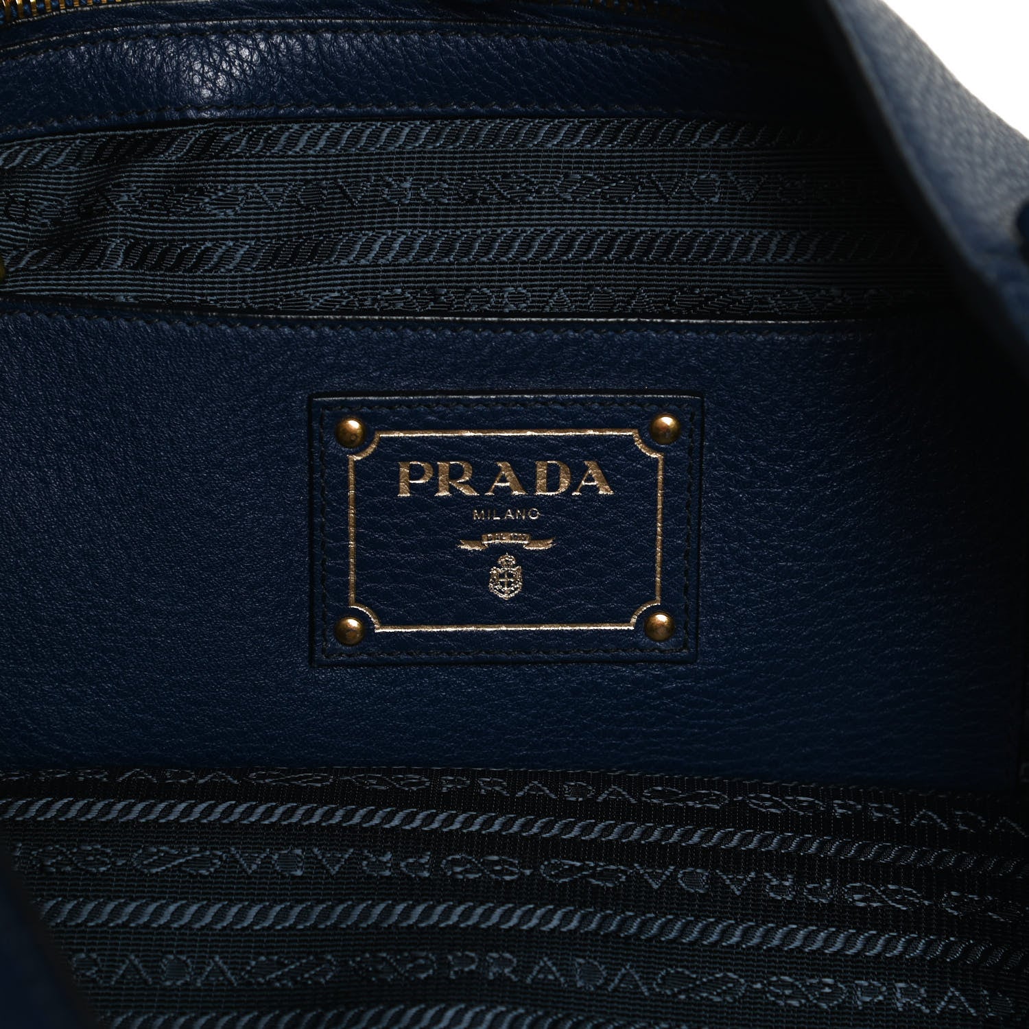 Prada Vitello Daino Side Pocket Tote Inchiostro 6 of 12
