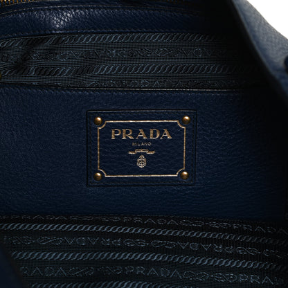 Prada Vitello Daino Side Pocket Tote Inchiostro 6 of 12