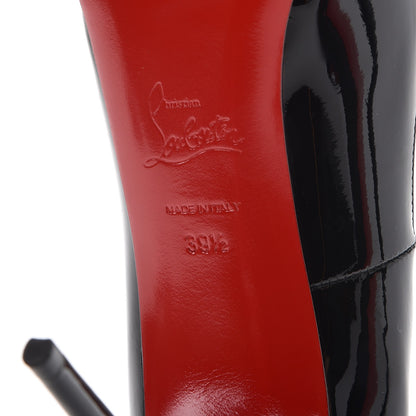 Christian Louboutin Patent New Very Prive 120 Pumps 39.5 Black Red 6 of 8