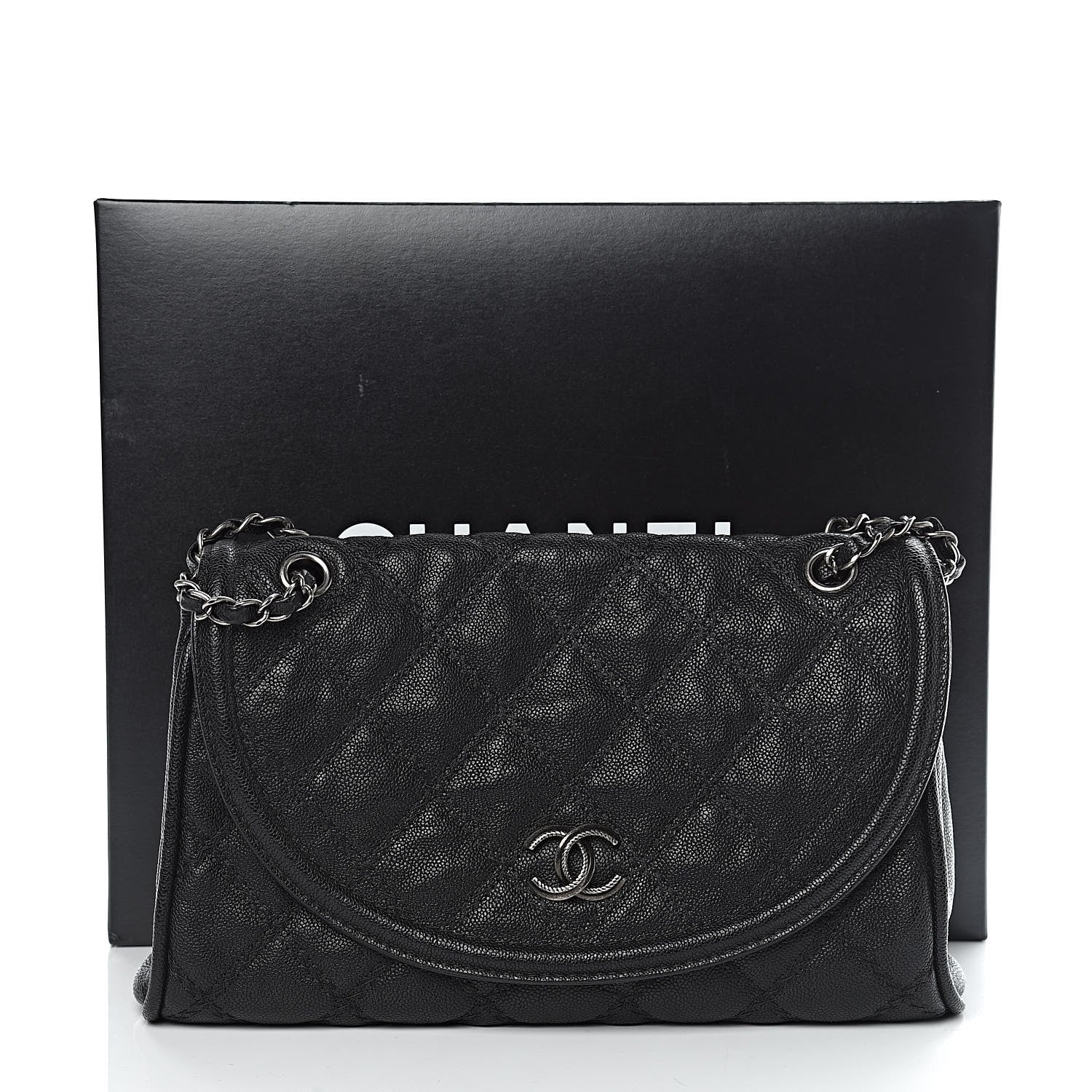 Chanel Caviar Double Stitch Medium Flap Black 11 of 11