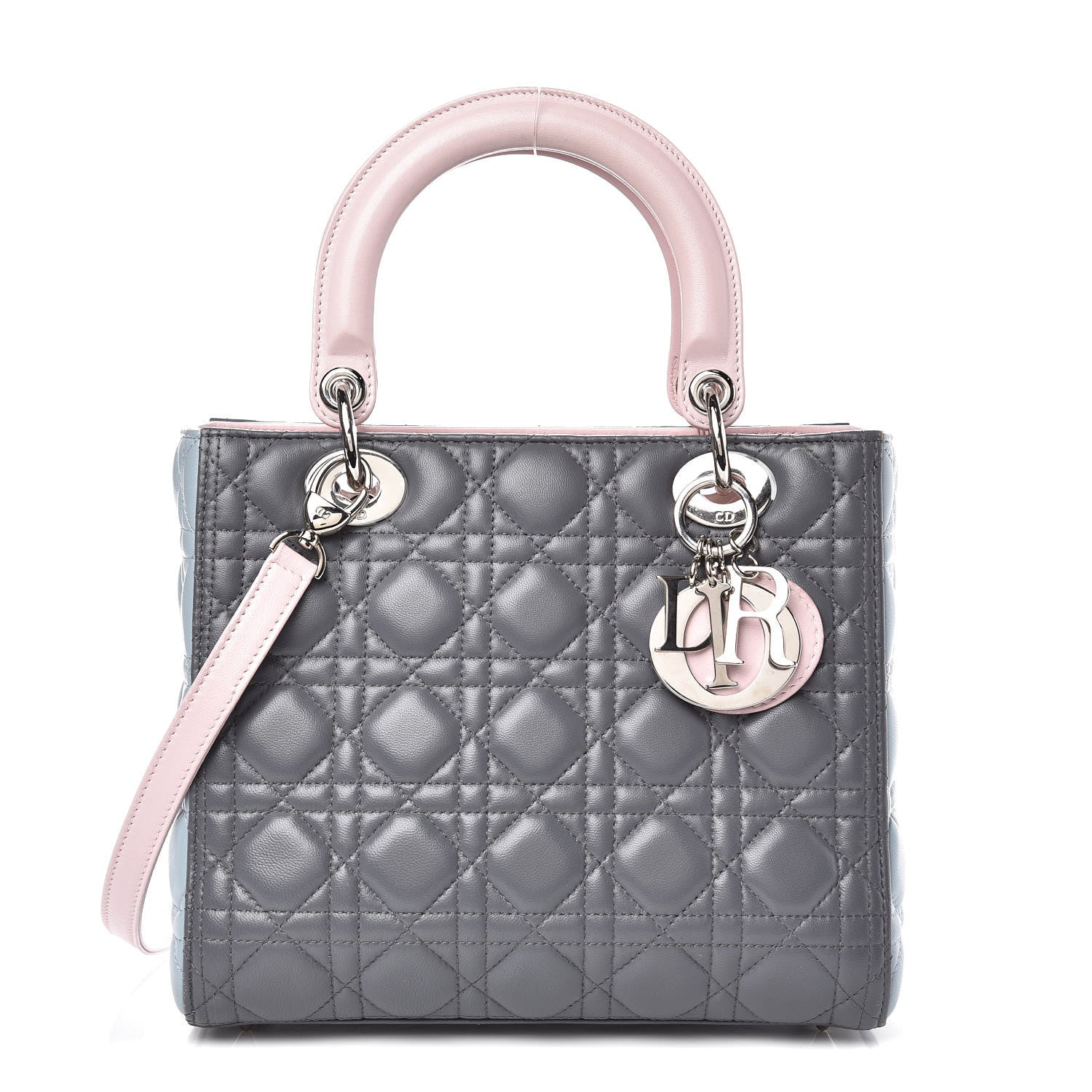Christian Dior Lambskin Cannage Medium Tri-Color Lady Dior 1 of 13