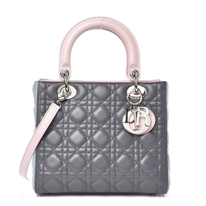 Christian Dior Lambskin Cannage Medium Tri-Color Lady Dior 1 of 13