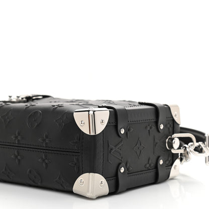 Louis Vuitton Calfskin Debossed Monogram Side Trunk Black 7 of 7