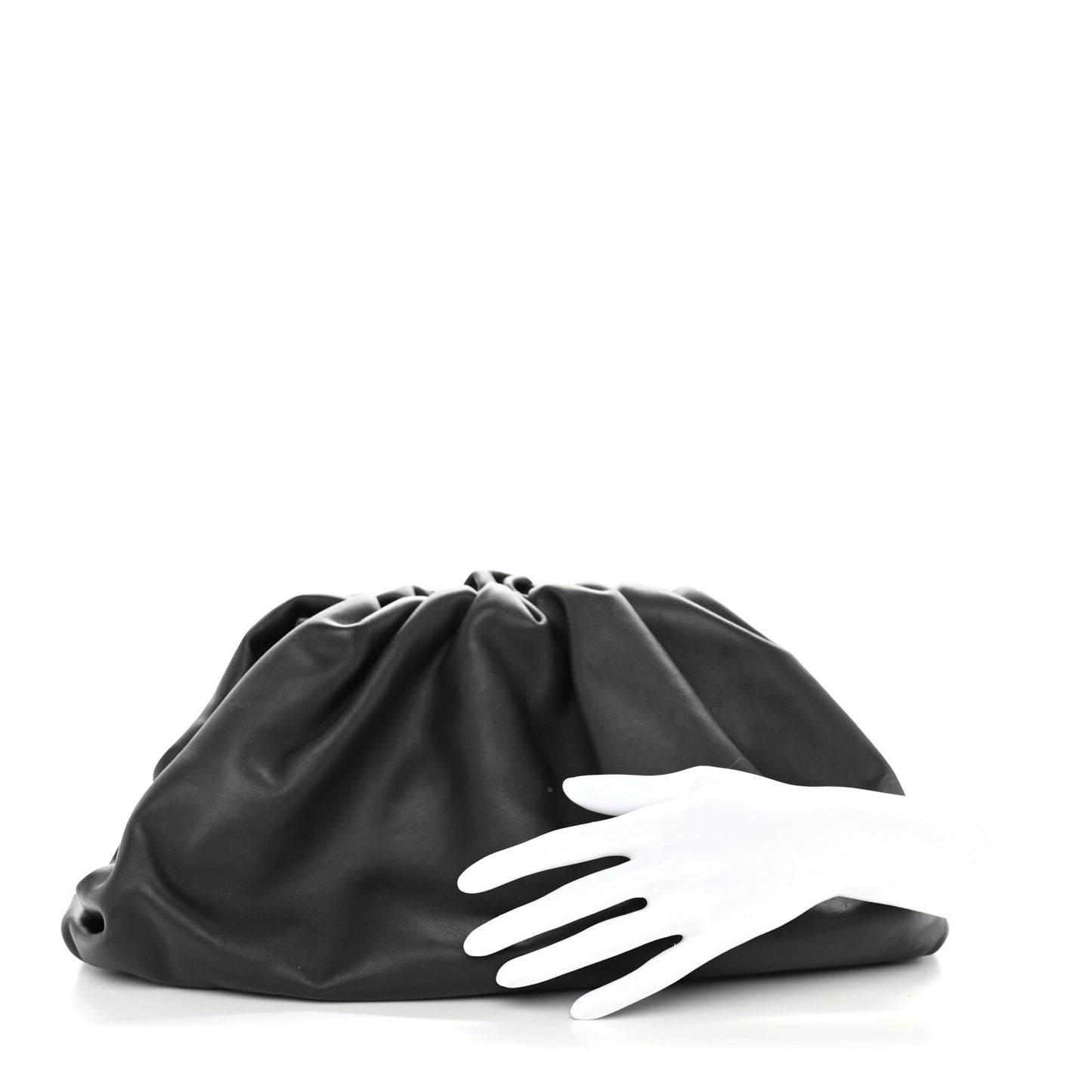 Smooth Butter Calf The Pouch Oversized Clutch Fondant