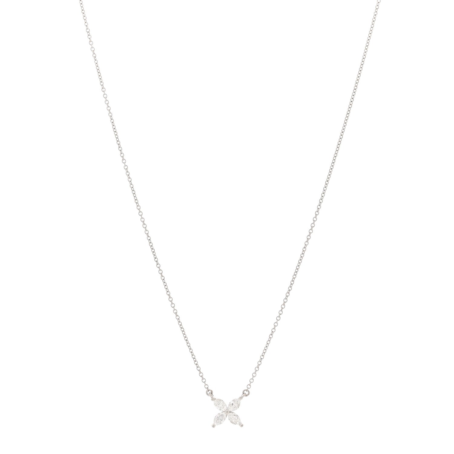 Tiffany Platinum Diamond Medium Victoria Necklace 1 of 6