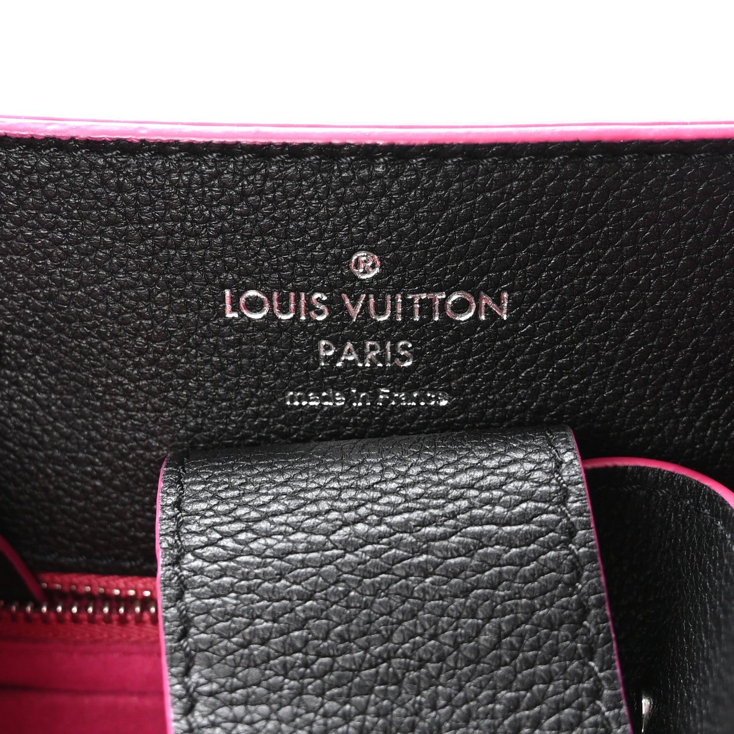 Louis Vuitton Calfskin Lockme Bucket Black 6 of 10