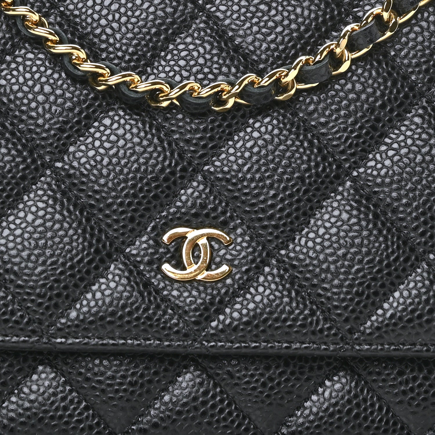 Chanel Caviar Quilted Wallet On Chain WOC Black 8 of 11