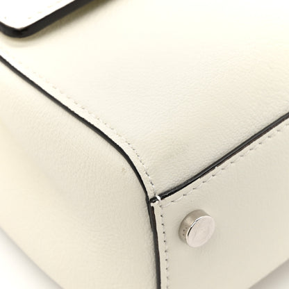 Jimmy Choo Calfskin Crystal Medium Cheri Top Handle Bag Milk 12 of 16